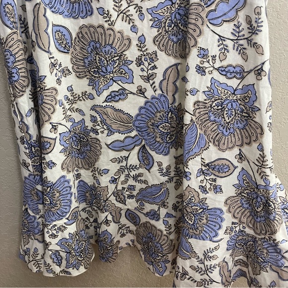 Tommy Hilfiger Sleeveless Provincial Paisley Flounce Hem Dress size 8 - Picture 6 of 11